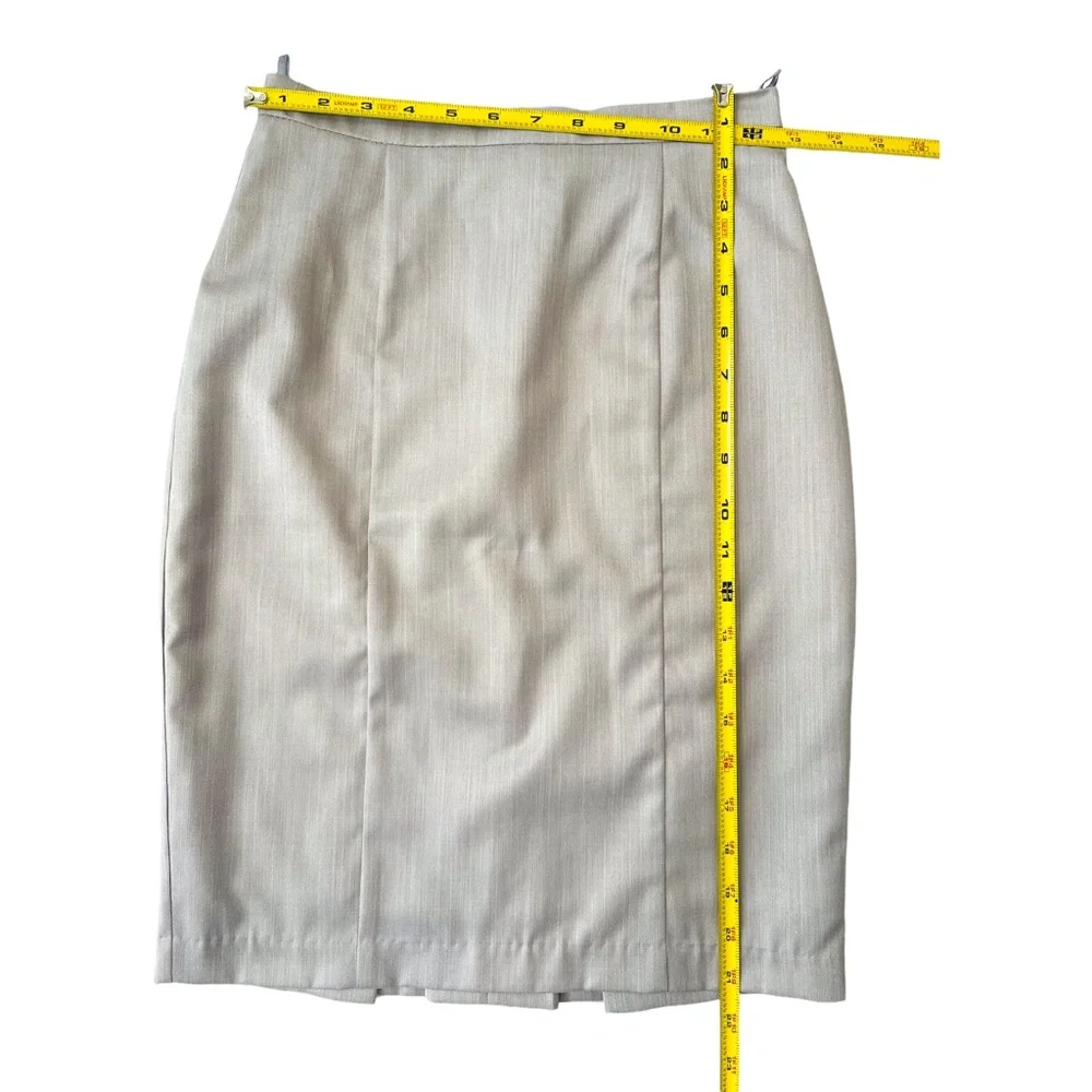 Pencil Skirt Grey/Beige women's Size Small - EUR 34 - Picture 3 of 7